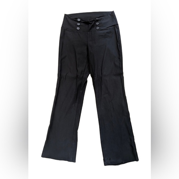 Eclipse Black Button-Front Pants – US 8 - Picture 1 of 5